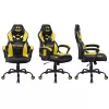 Cadeira gaming para PC Subsonic Batman Junior assento acolchoado preto amarelo