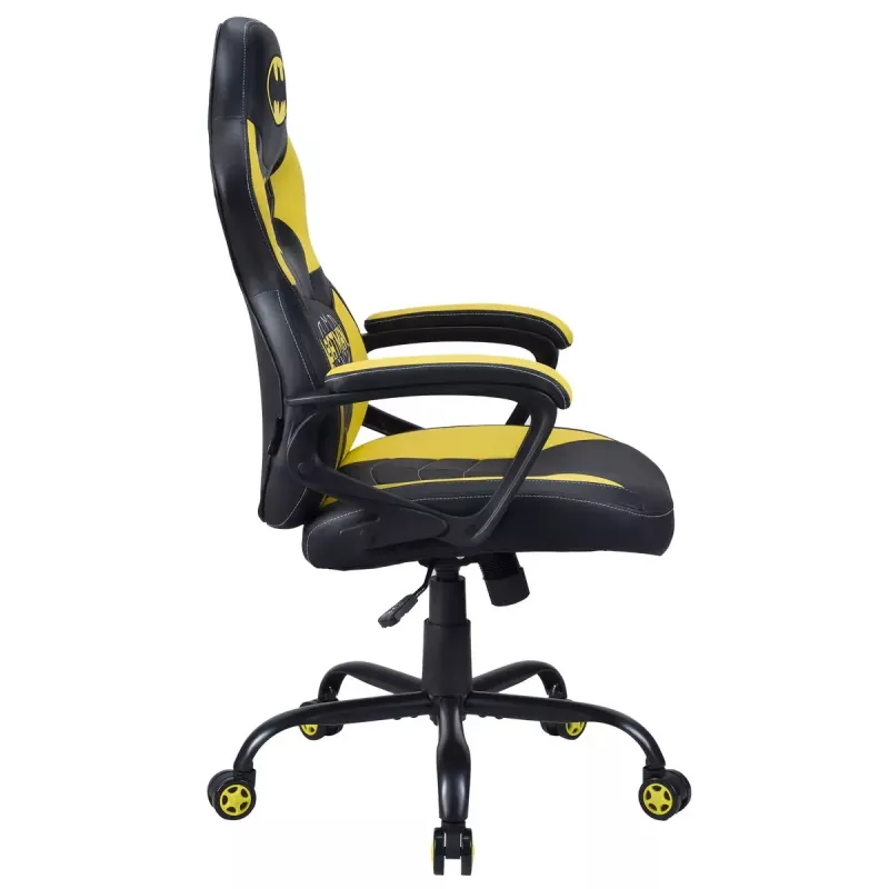 Cadeira gaming para PC Subsonic Batman Junior assento acolchoado preto amarelo