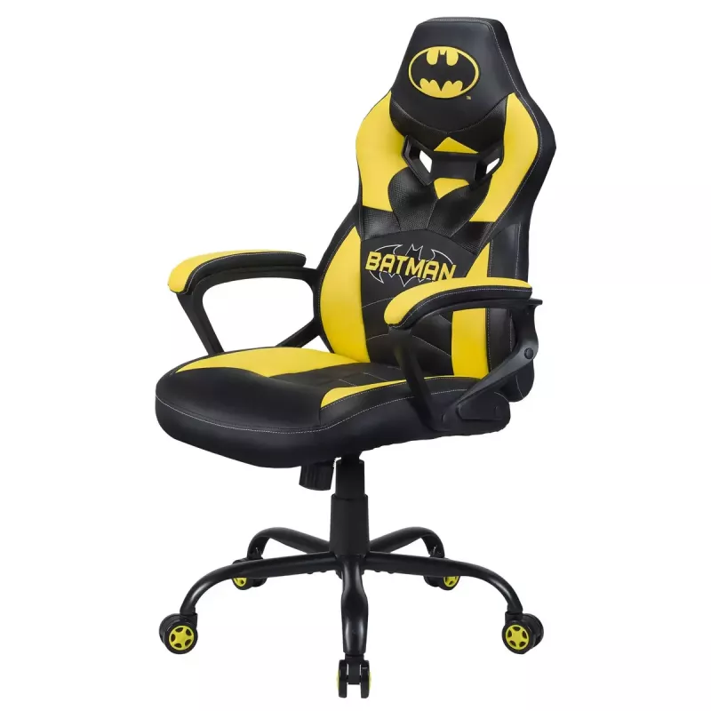 Cadeira gaming para PC Subsonic Batman Junior assento acolchoado preto amarelo