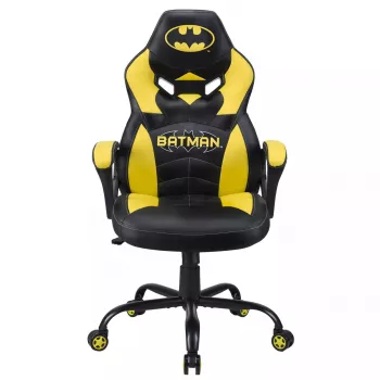 Cadeira gaming para PC Subsonic Batman Junior assento acolchoado preto amarelo