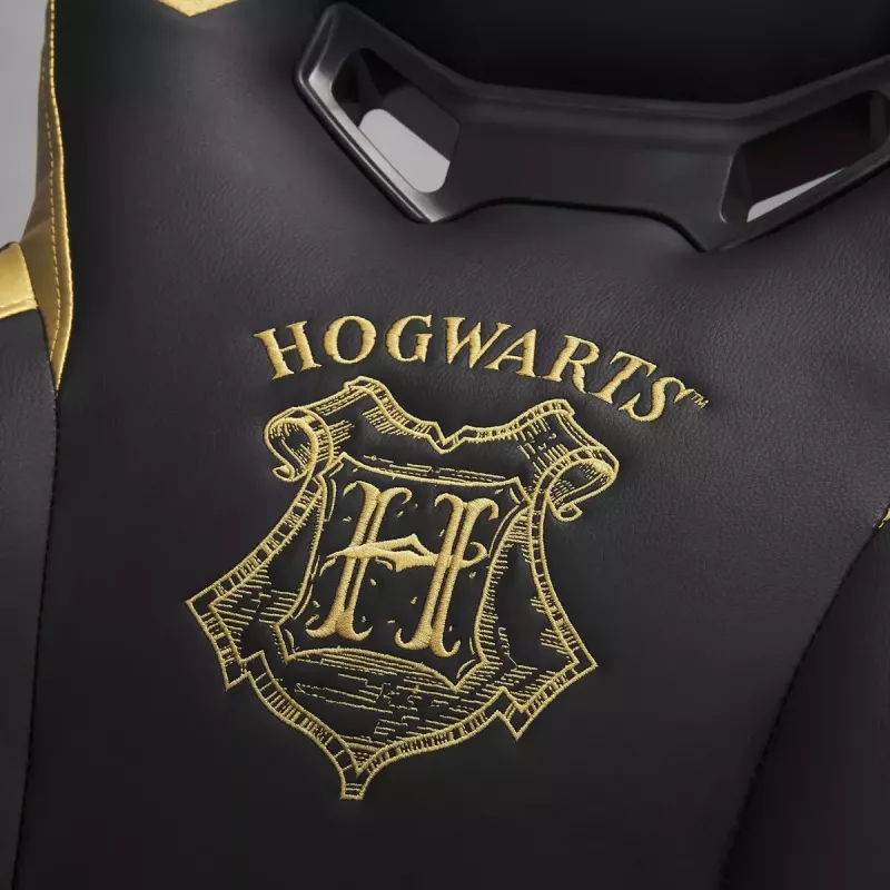 Cadeira gaming para PC Subsonic Junior Hogwarts assento acolchoado preto amarelo