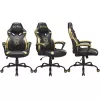 Cadeira gaming para PC Subsonic Junior Hogwarts assento acolchoado preto amarelo