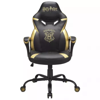 Cadeira gaming para PC Subsonic Junior Hogwarts assento acolchoado preto amarelo