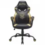 Cadeira gaming para PC Subsonic Junior Hogwarts assento acolchoado preto amarelo