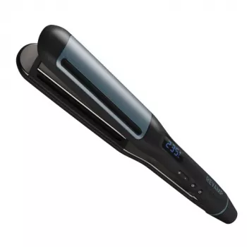 Ferro de alisar Revamp Progloss Hydro Shield X Shine quente preto 3 m