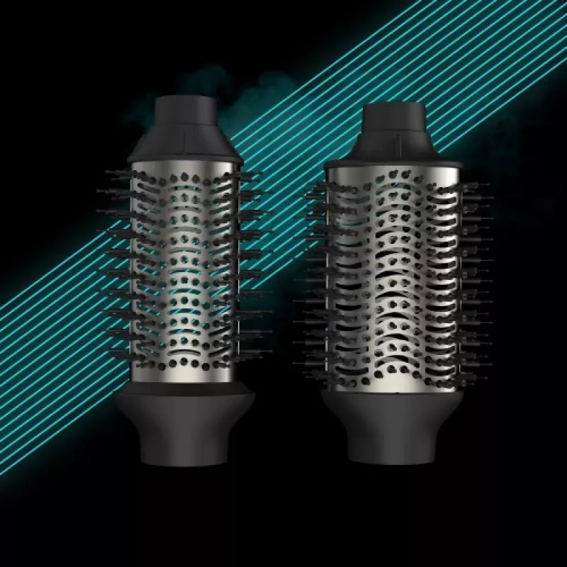 Escova de ar quente Revamp Progloss Volume & Style Hot Brush Style quente preto 1000 W 3 m