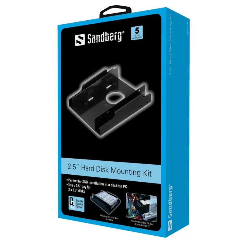 Suporte de montagem para HDD Sandberg kit de montagem para discos 2.5''