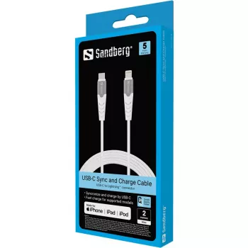 Cabo Sandberg USB-C PD to Lightning MFI 2M PRO 2m Lightning USB C
