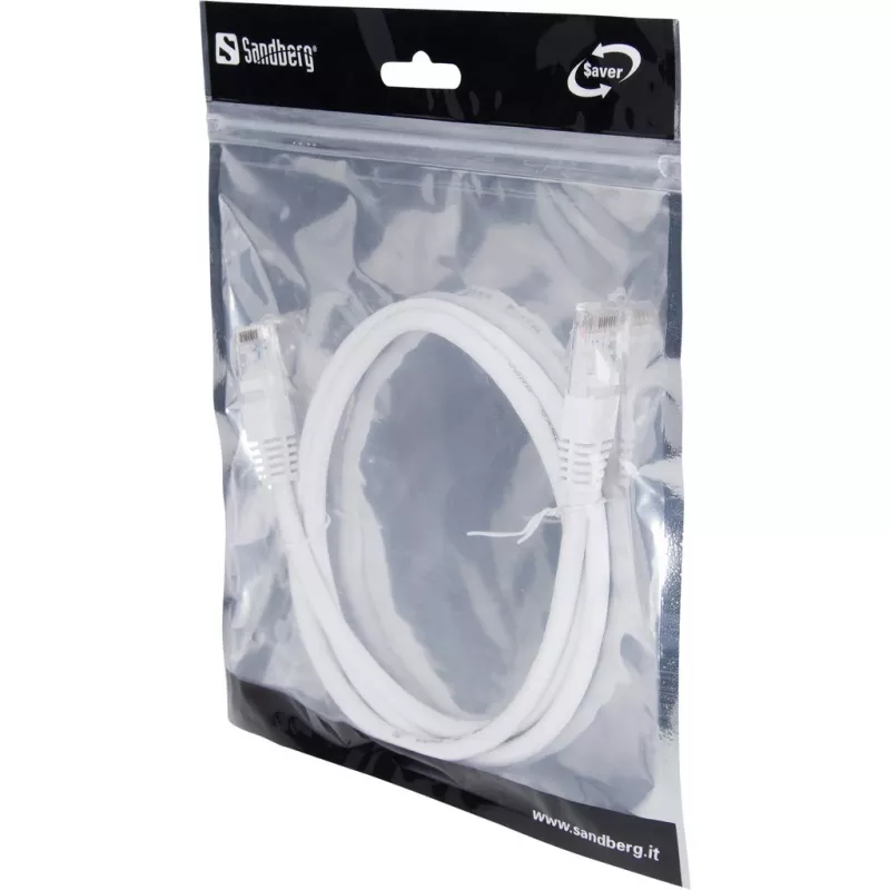 Cabo de rede Sandberg UTP Cat6 1m RJ-45 U/UTP cinzento