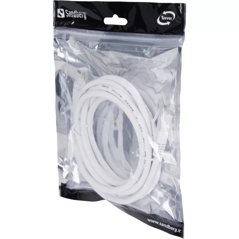 Cabo de rede Sandberg UTP Cat6 3m RJ-45 cinzento