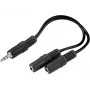 Splitter de áudio Sandberg MiniJack 1->2 502-16