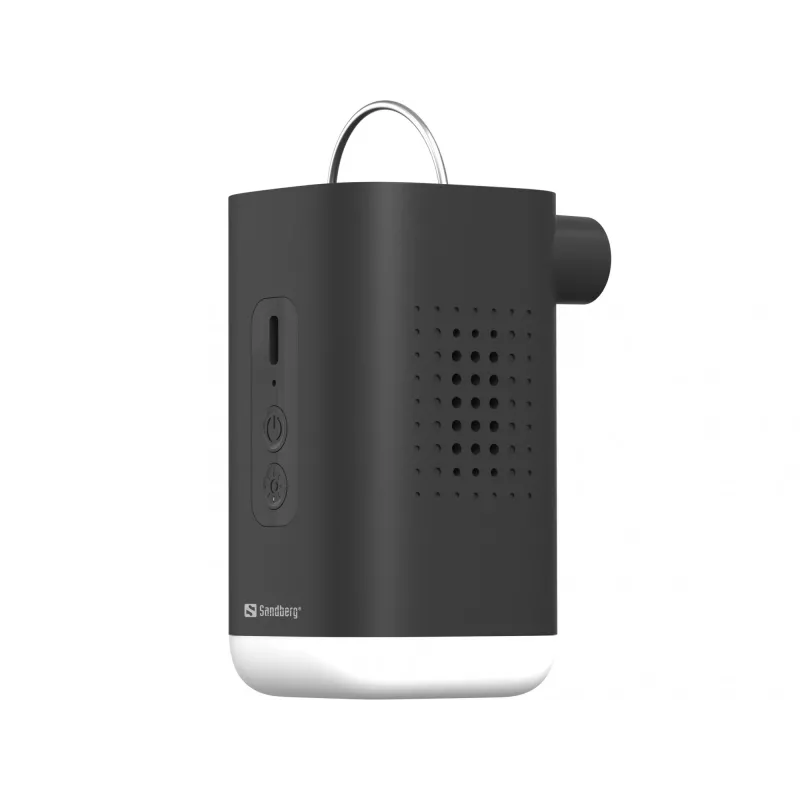 Lanterna com bomba de ar mini Sandberg 0.04 bar 200 l/min Bateria 5V 2A