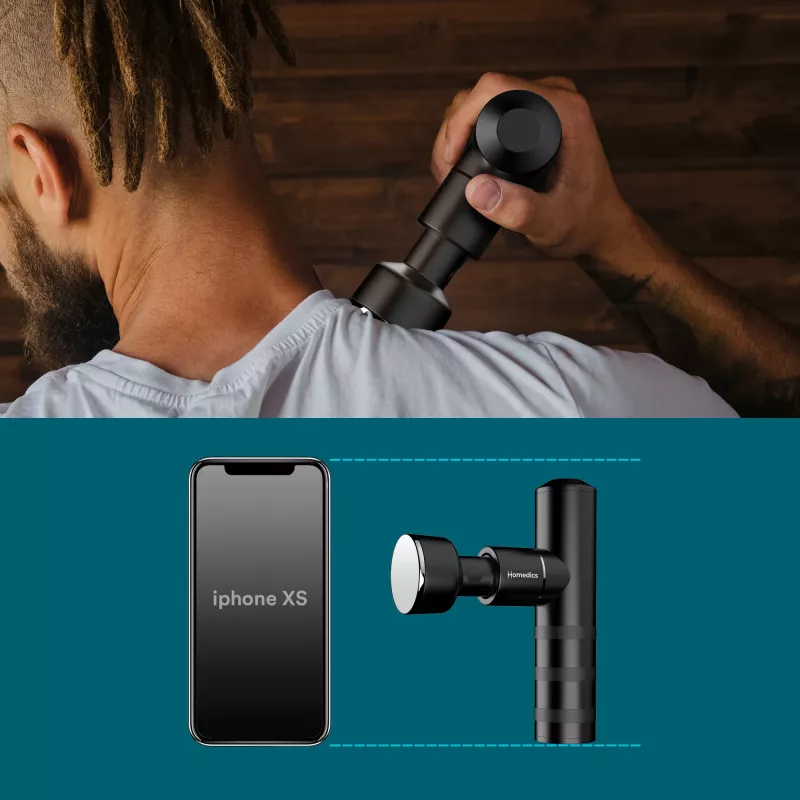 Massajador HoMedics Myti Massager Universal antracite massagem por percussão