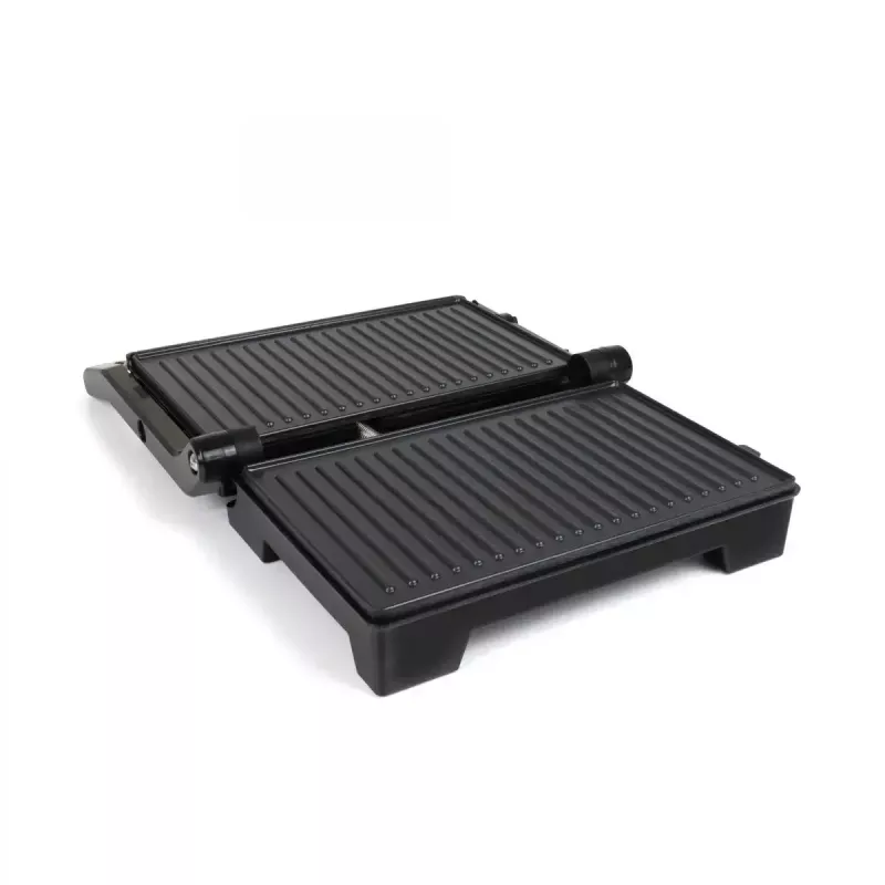 Grelhador de contacto JATA JEGR1107 1000W preto aço inoxidável botão rotativo