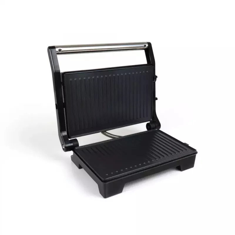 Grelhador de contacto JATA JEGR1107 1000W preto aço inoxidável botão rotativo