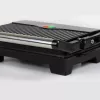 Grelhador de contacto JATA JEGR1107 1000W preto aço inoxidável botão rotativo