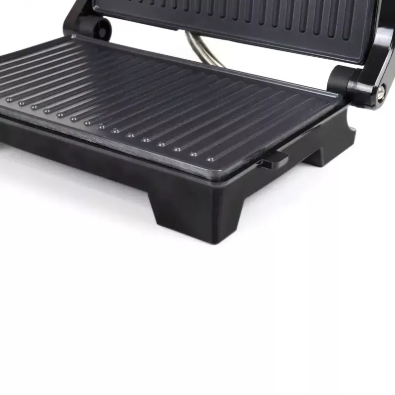 Grelhador de contacto JATA JEGR1107 1000W preto aço inoxidável botão rotativo