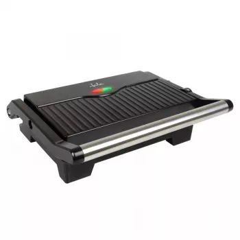 Grelhador de contacto JATA JEGR1107 1000W preto aço inoxidável botão rotativo
