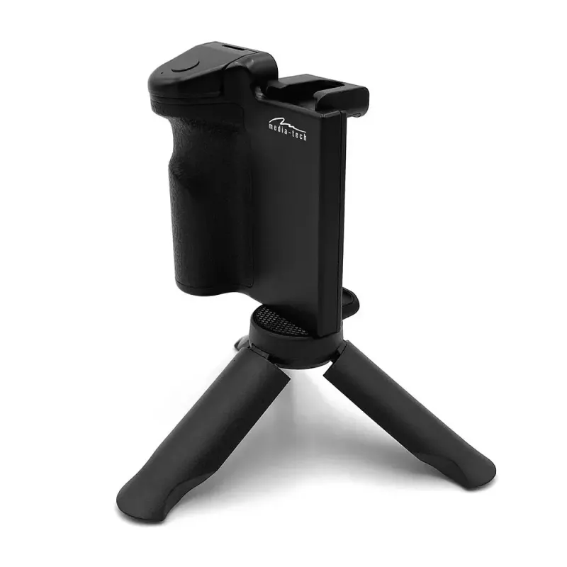Tripé MEDIA-TECH MT5543 3-em-1 design portátil leve para smartphones e câmaras