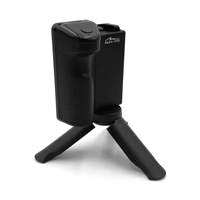 Tripé MEDIA-TECH MT5543 3-em-1 design portátil leve para smartphones e câmaras