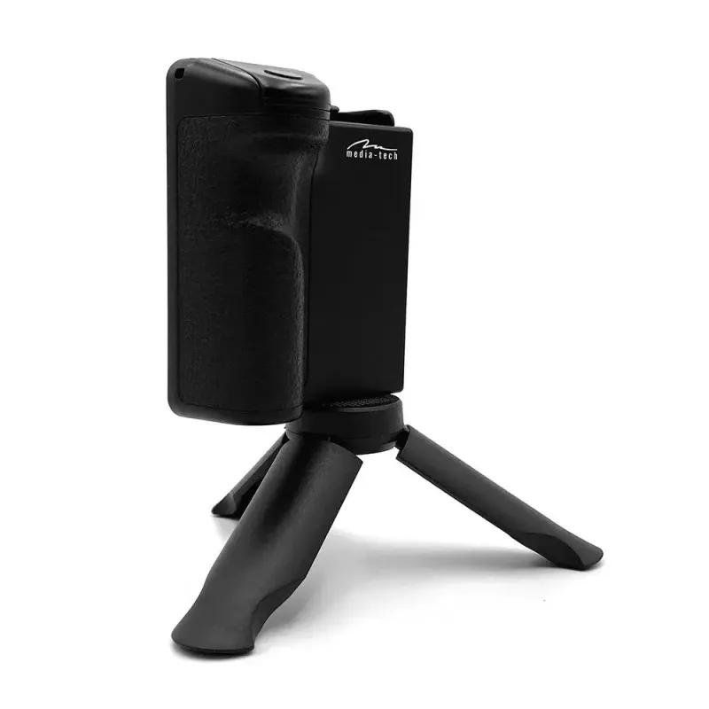 Tripé MEDIA-TECH MT5543 3-em-1 design portátil leve para smartphones e câmaras