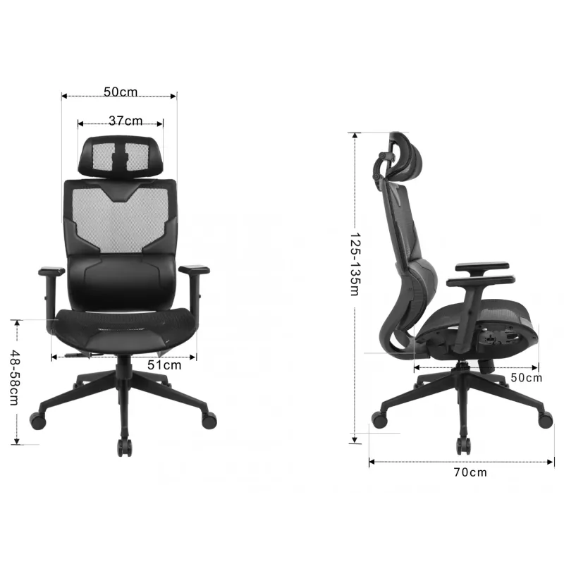Cadeira gaming Sandberg ErgoFusion peso máximo do utilizador 150 kg