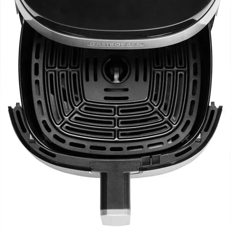Fritadeira de ar quente Gastroback Design Air Pro 3,7 L 1300 W preto aço inoxidável