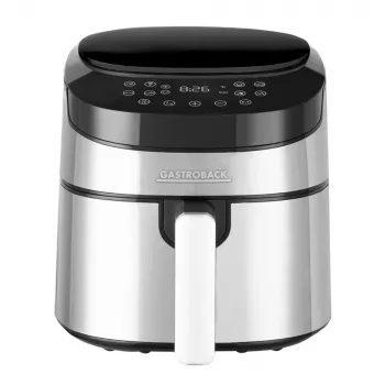 Fritadeira de ar quente Gastroback Design Air Pro 3,7 L 1300 W preto aço inoxidável