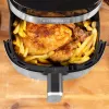 Gastroback 42583 Design Air Pro XXL fritadeira de ar quente, 6,5 l, 1800 W, preto/aço inoxidável