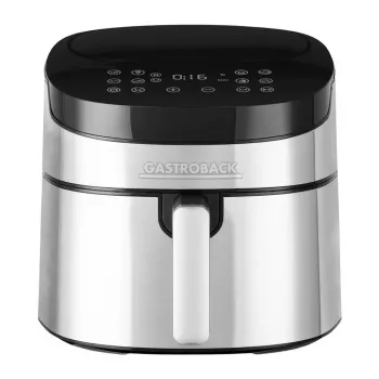 Fritadeira de ar quente Gastroback Design Air Pro XXL 6,5L 1600W preto aço inoxidável
