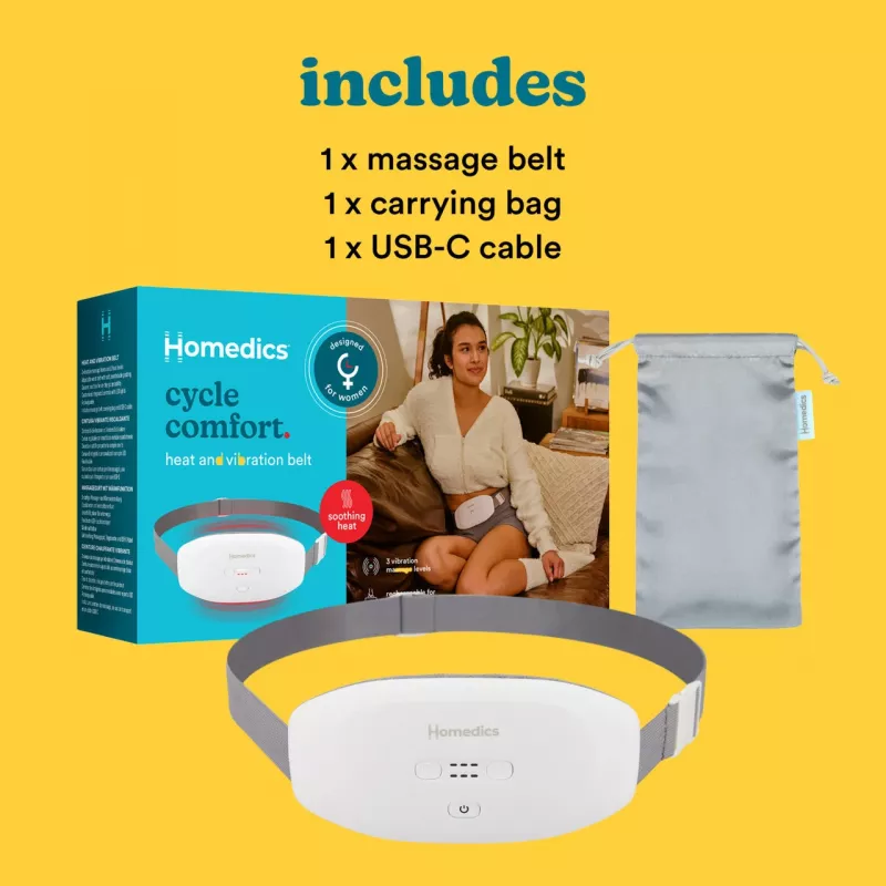 Cinto de massagem HoMedics WMH-200H massagem vibratória branco