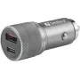 Carregador de automóvel Sandberg 1xQC3.0+1xUSB-C 48W, automóvel, isqueiro, 12 V, metálico