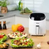 Fritadeira de ar quente Zelmer ZAF3551W 3,5 L 1200 W preta branca