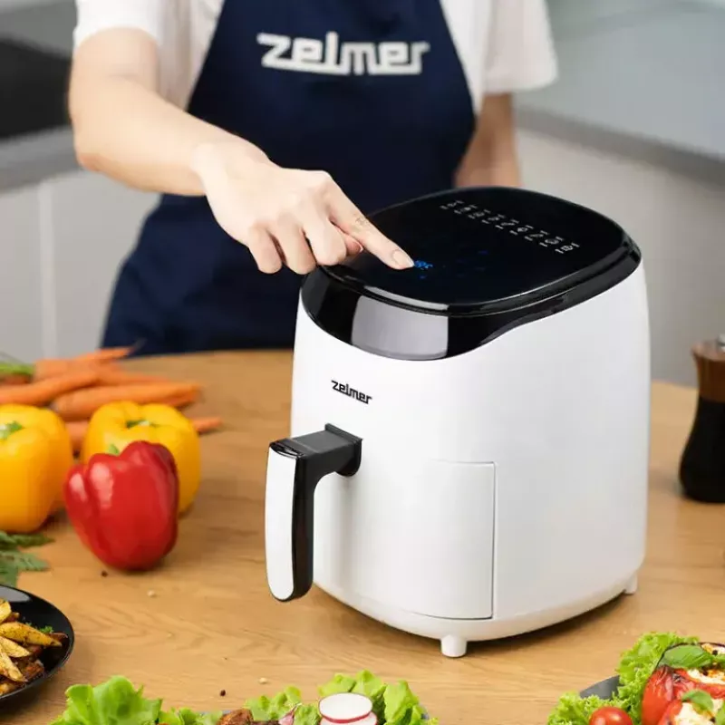 Fritadeira de ar quente Zelmer ZAF3551W 3,5 L 1200 W preta branca