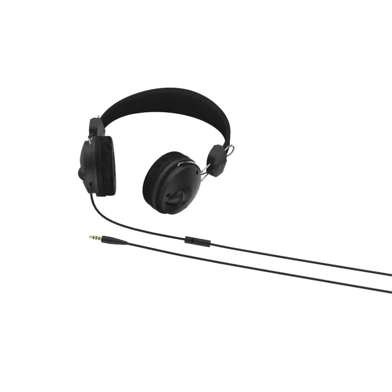 Headset Hama Fun4Phone com fios arco de cabeça música preto