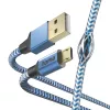 Cabo USB Hama Reflective USB 2.0 1,5 m USB A Micro-USB B azul