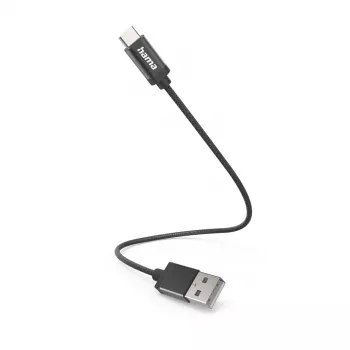 Cabo USB Hama 00201600 USB 2.0 0,2 m USB A USB C preto