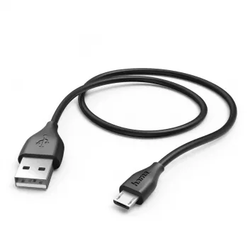 Hama 1,4 m, USB2.0-A/USB2.0 Micro-B cabo USB USB A Micro-USB B preto