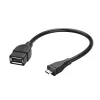 Hama 173892 cabo USB USB 2.0 0,15 m Micro-USB B USB A preto