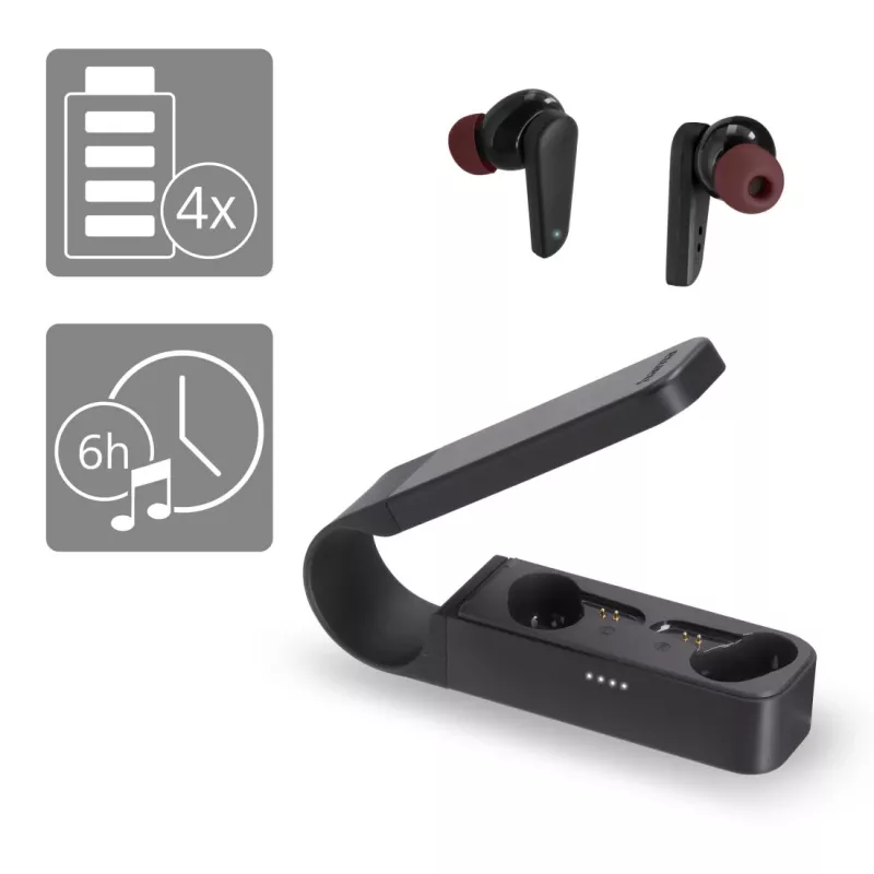 Hama Spirit Pocket headset True Wireless Stereo (TWS) in-ear chamadas/música Bluetooth preto