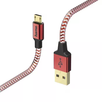 Hama 00178288 cabo USB USB 2.0 1,5 m USB A Micro-USB B vermelho