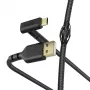 Hama Stand cabo USB USB 2.0 1,5 m USB A para Micro-USB B preto