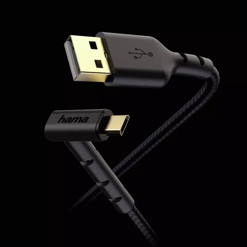 Hama Stand cabo USB USB 2.0 1,5 m USB A para Micro-USB B preto