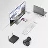 Hama 00200103 estação de acoplamento USB-C 9 em 1, USB 3.2 Gen 1, 4x USB-A, USB-C PD, HDMI, LAN, SD/microSD, cinzenta