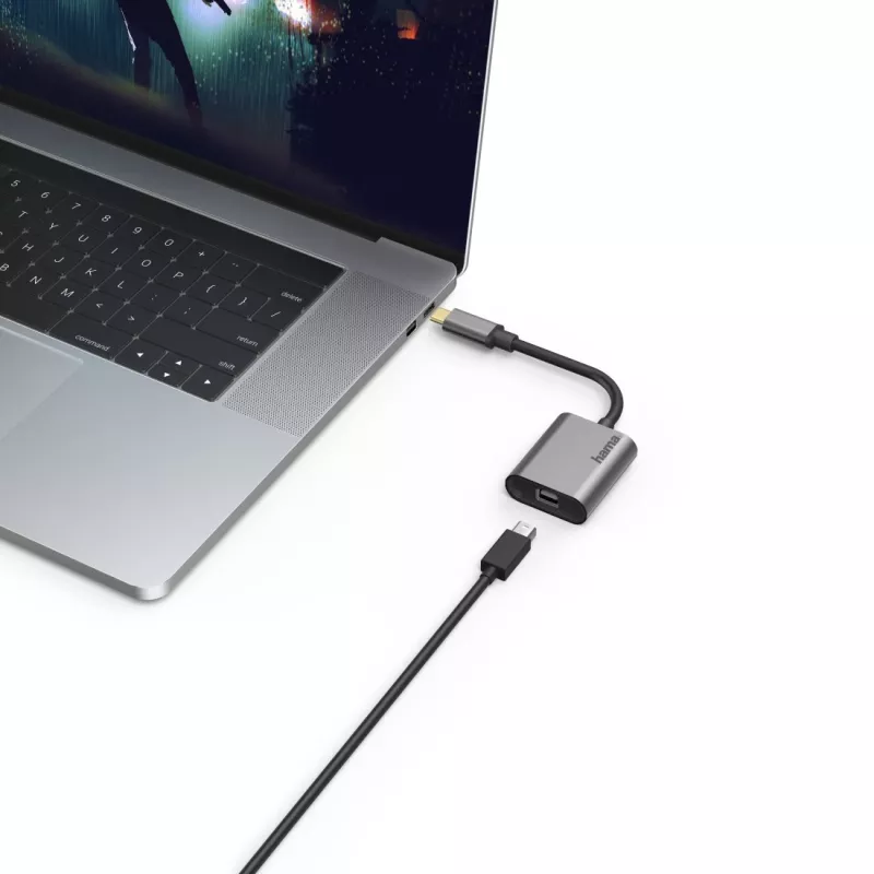Adaptador gráfico USB Hama 00200306 4096 x 2160 píxeis cinzento