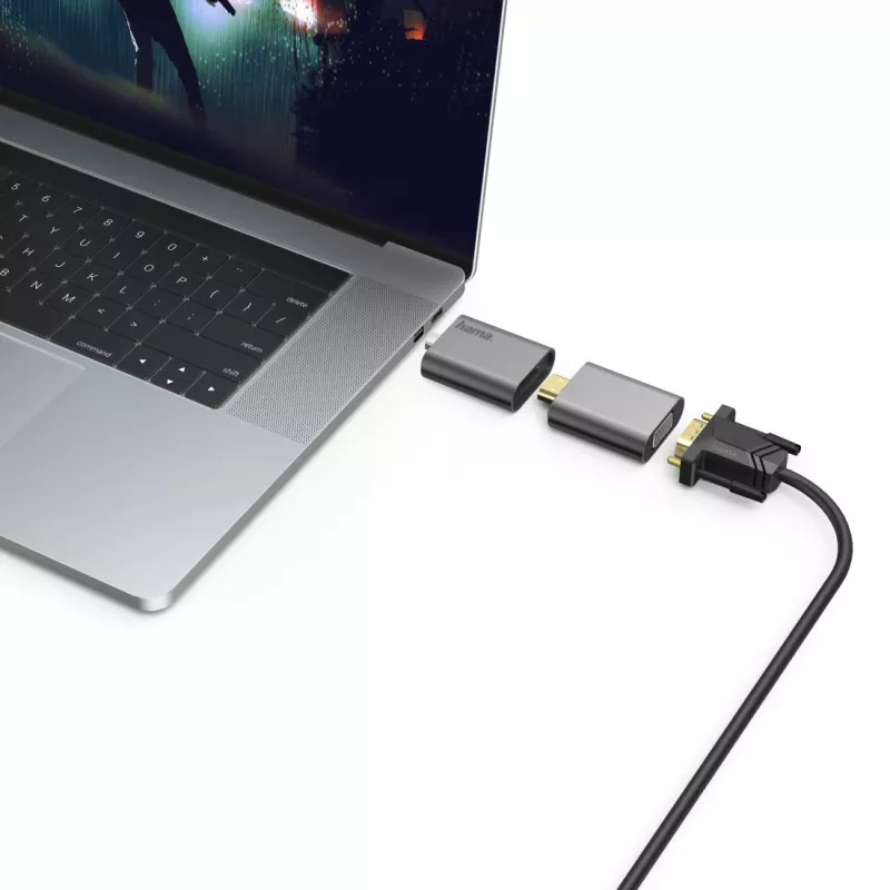 Adaptador gráfico USB Hama 00200306 4096 x 2160 píxeis cinzento