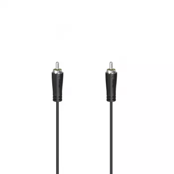 Cabo de áudio Hama 00205098 1,5 m RCA preto