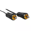 Cabo de áudio Hama 00205098 1,5 m RCA preto