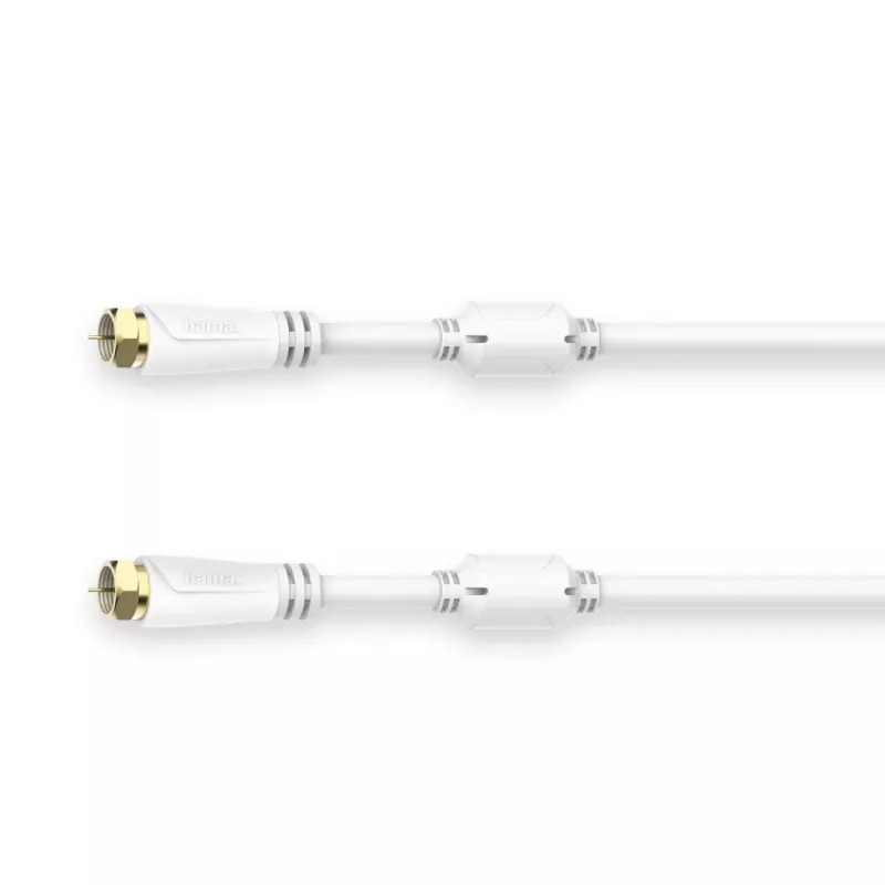 Cabo coaxial Hama 00205251 1,5 m F branco