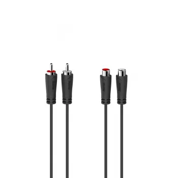 Cabo de áudio Hama 00205259 1,5 m 2 x RCA preto